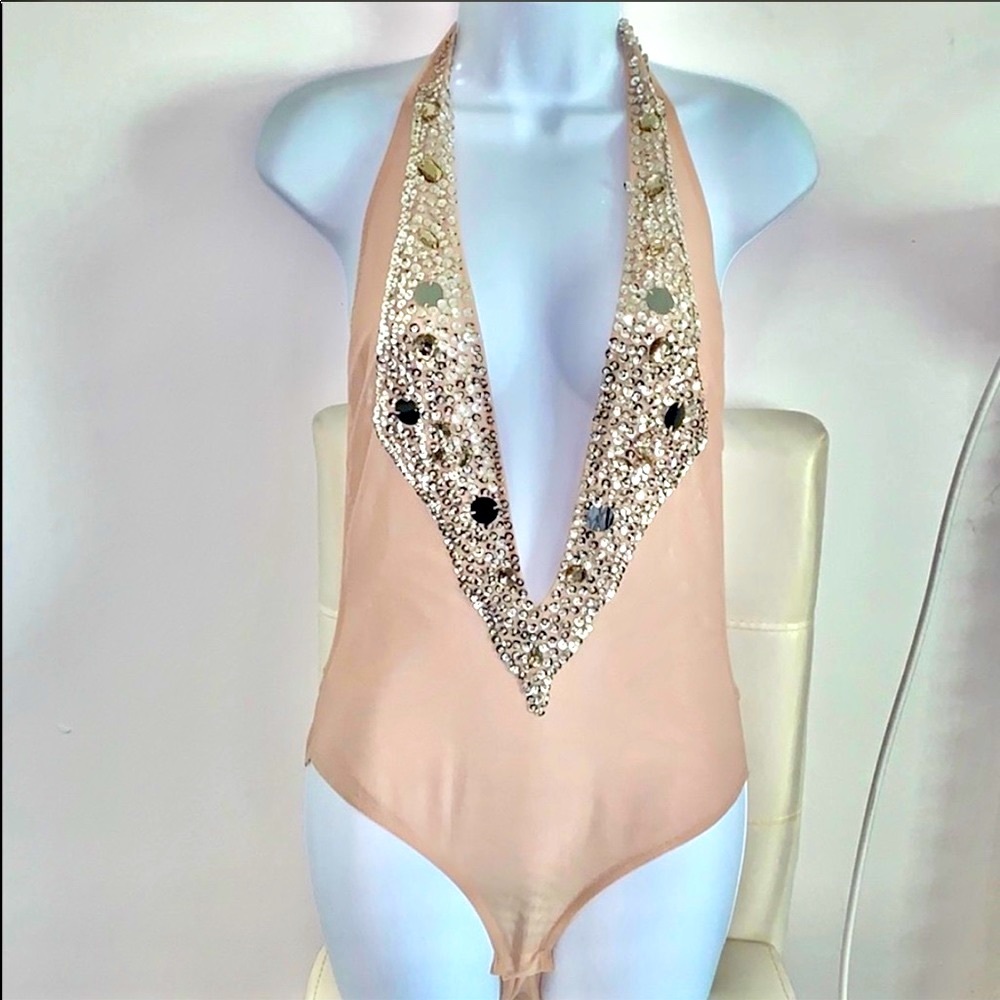 Caribbean queen  sequence nude bodysuit